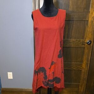 Elegant Red Sleeveless Dress